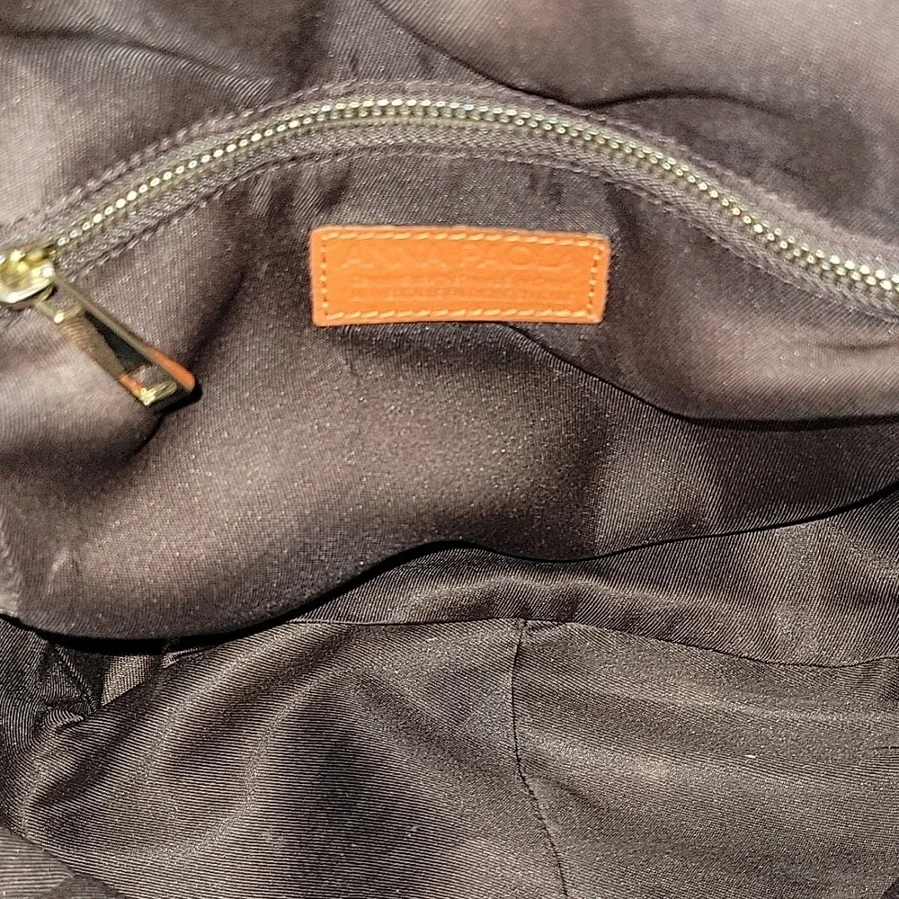 Anna Paola Orange Woven Leather Backpack Shoulder Bag